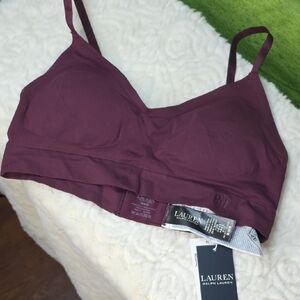 Lauren Ralph Lauren Deep Burgundy Wireless Bra Numerous Sizes